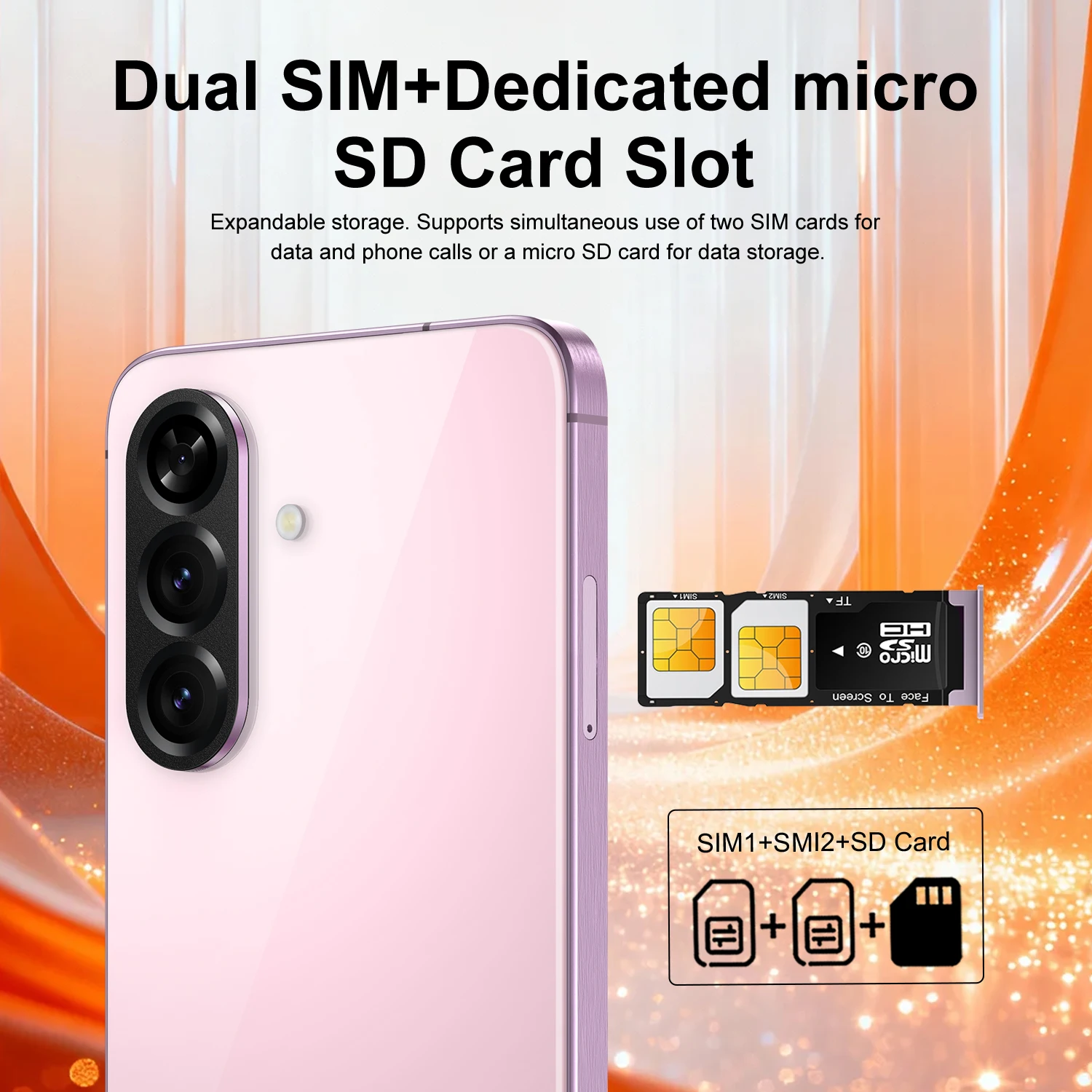 IVMI A57 Smartphone 4G Dual Card Dual Standby Android12 4GB RAM 64GB ROM Global Version 4500mAh Battery Mobile Phones