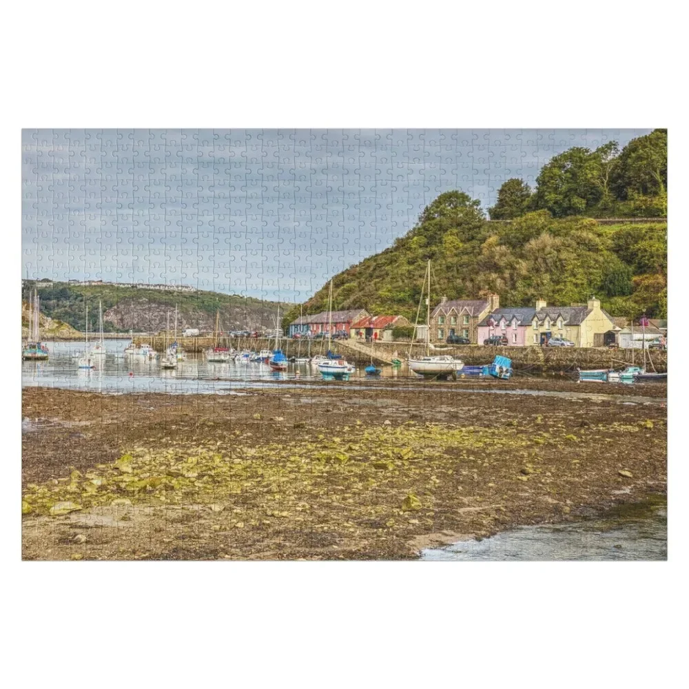 

Fishguard Lower Town Harbour Jigsaw Puzzle Personalised Jigsaw Customizable Child Gift Personalized Toy With Photo Puzzle