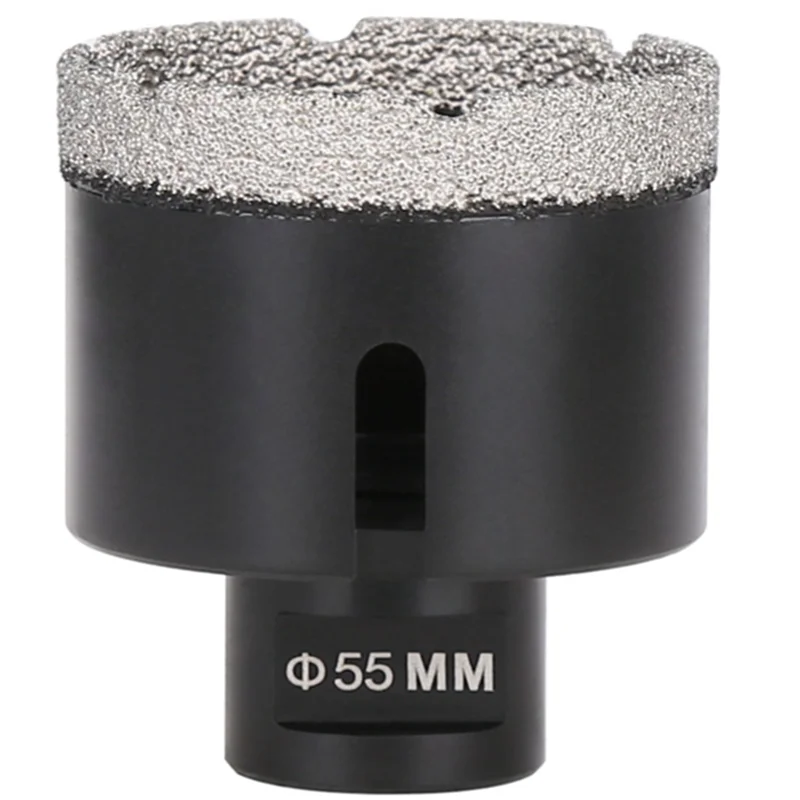 

ABRB-Алмазное сверло для плитки, камня, сверло, инструмент, 1 шт., станок для резки мрамора, гранита M14, сверло 55 мм, резьба, отверстие для пайки