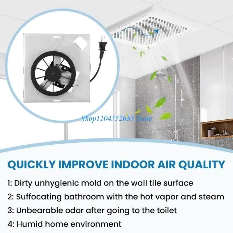 Y6GD Advanced Vent Fan Easy Installation Bathroom Fan Low Noise Ceiling Fan Motor Assembly Upgrades for Modern Home Bathrooms