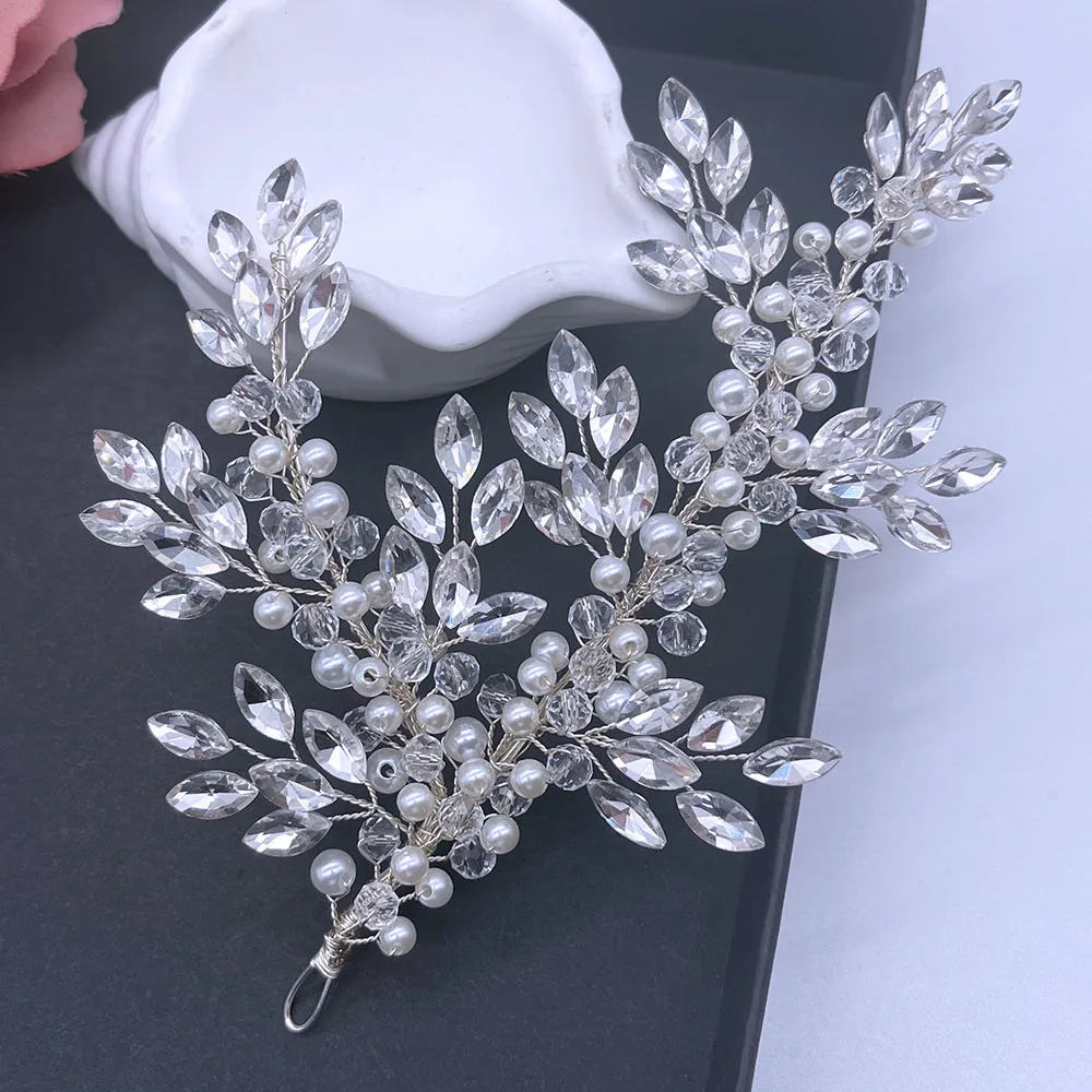 

DZ297 Luxurious Rhinestone Hair Accessories with Bridal Headpieces Crystal Headpiece with Sparkling Rhinestone Perfect for Party