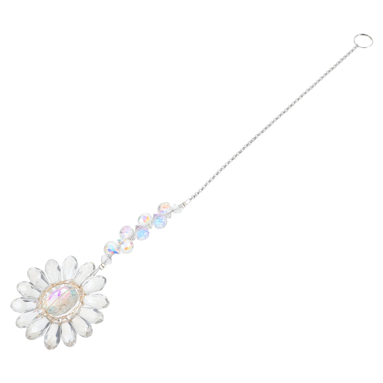 

Crystal Sunflower Suncatcher Hanging Ornament For Window Indoor Decor Sun Catcher Beads Home Decoration Wall Hanging