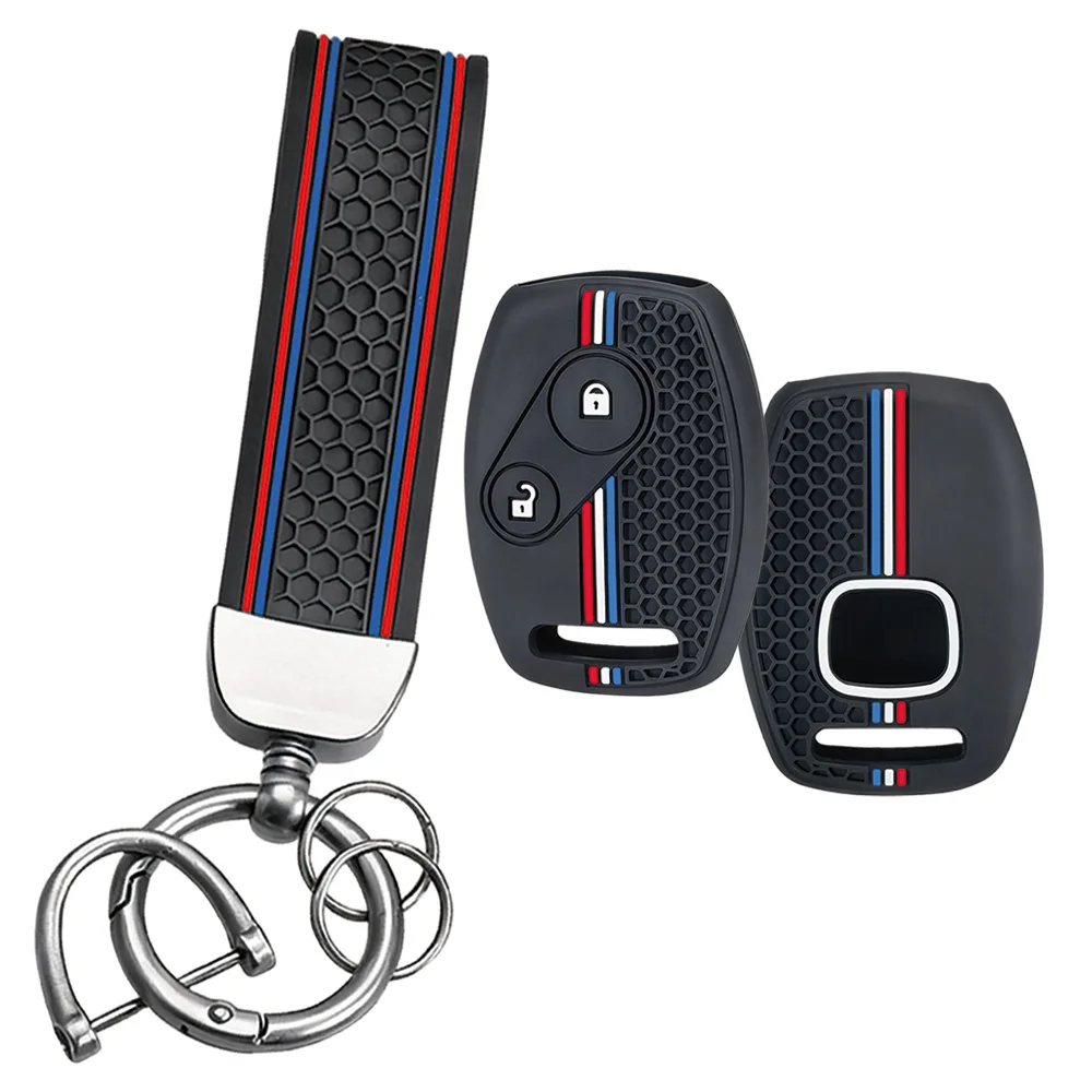 For Honda Accord Civic FR-V Jazz CR-V Stream Acura CSX Flexible Remote Fob Case With Wrist Strap And Shockproof Remote Protector