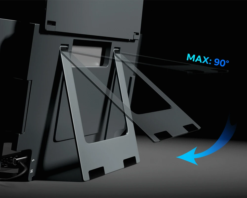 ممتاز أحدث ثلاثي الشاشة 14 بوصة محمول موسع رباعي رصد OEM/ODM IPS لوحة شاشات محمولة قابلة للطي للأعمال #6