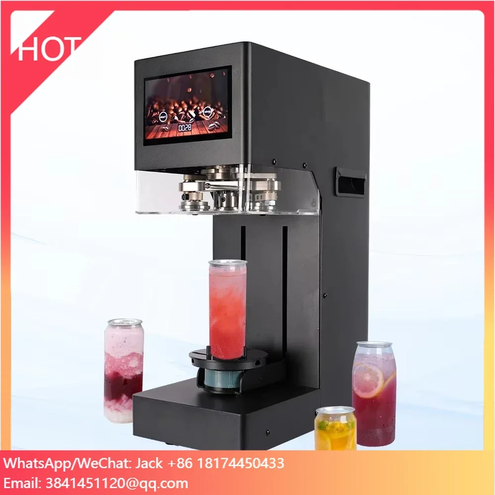 

High Speed 3s Non-rotating Electric Can Sealing Machine Milk Tea Bubble Tea Shop Packing Can Sealing Machine
