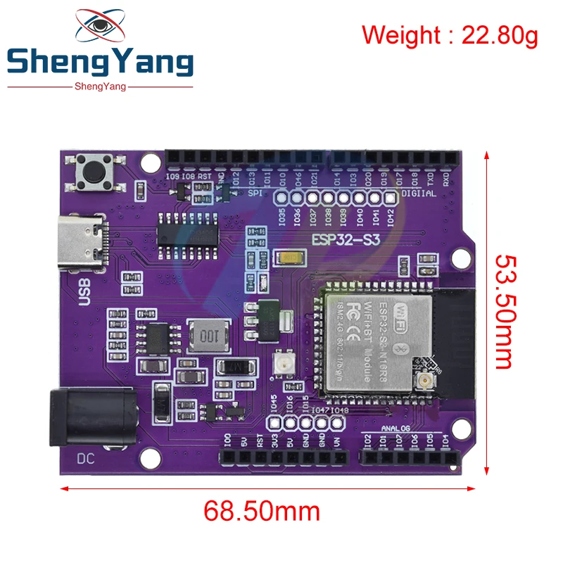 Imagem -06 - Módulo Placa de Desenvolvimento sem Fio Tzt d1 Esp32-s3 Wifi Bluetooth Flash 16mb Uno d1 r3 Ch340 N16r8 Esp32 Esp32