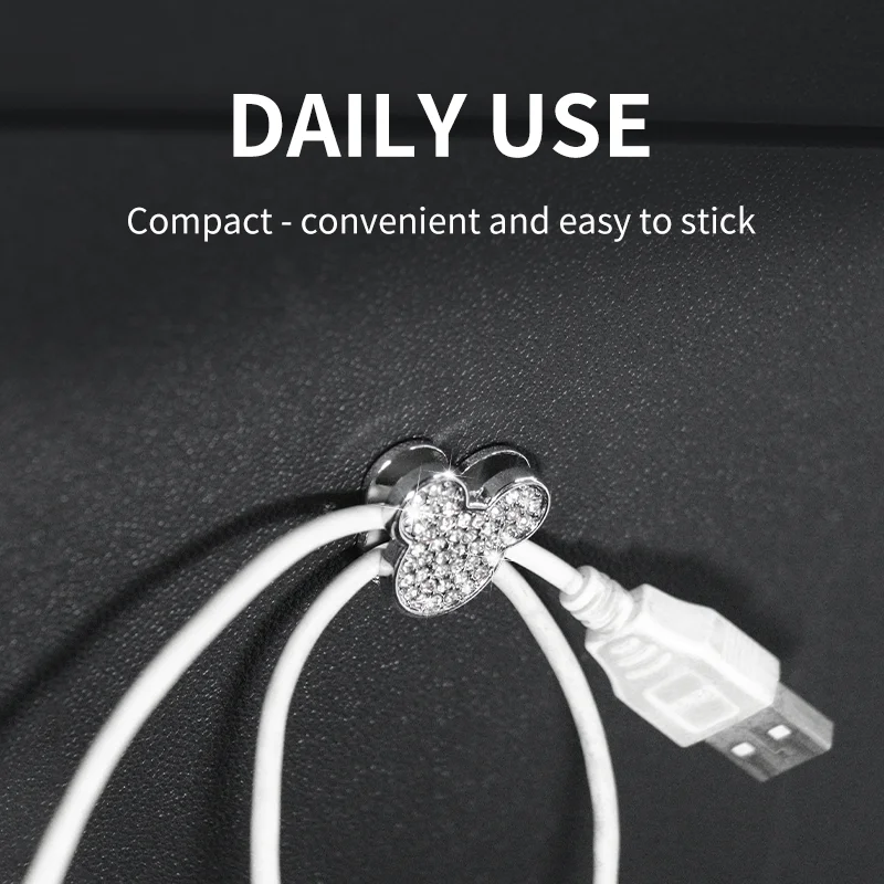 Alloy Car Diamond Studded Small Hook For Mini Cooper F56 F60 R56 R60 F65 F66 U25 J01 General Dashboard Hook Car Accessories