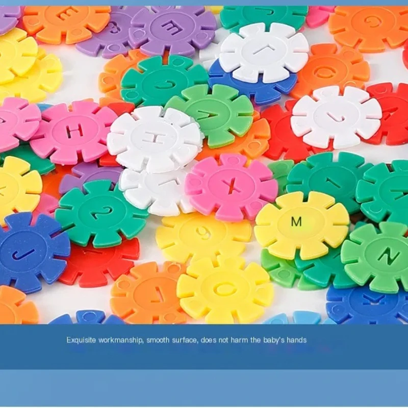 Inserti in plastica per puzzle Fiocco di neve Building Block Giocattoli Touch Creative per ragazzi e ragazze che sviluppano l'immaginazione dei bambini