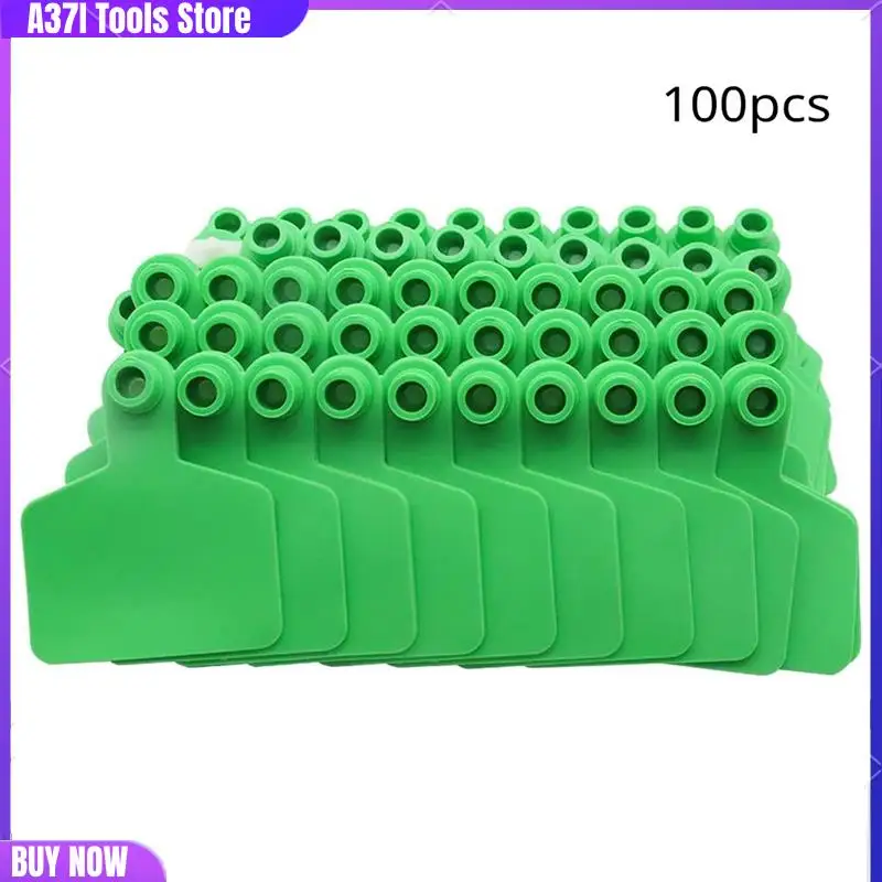 

Livestock Blank Ear Tags For Cattle Cows Sheep Pig Goats, 100 Pieces TPU Animal Identification Blank Ear Tags-[A37I]