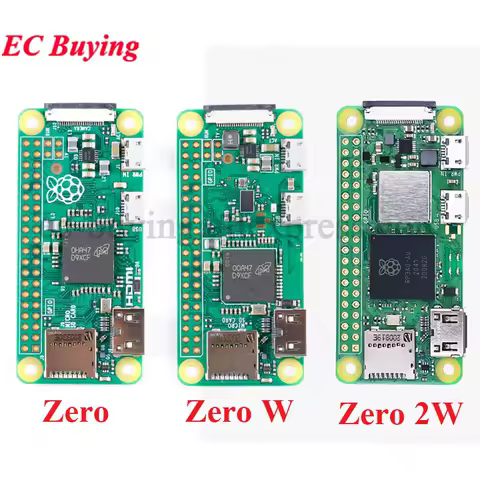 Raspberry Pi Zero/ZERO W Zero 2W, WIFI 무선 Bluetooth 호환 BLE 모듈 1GHz CPU 512MB RAM 개발 보드 HDMI-co