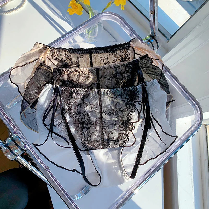 ملابس داخلية نسائية متوسطة الخصر بمقاس كبير ، سراويل داخلية مثيرة ، تصميم أصلي ، أنماط جديدة من النمط الاجتماعي ، مقاس كبير ، شغف خالص ، صفاء #1