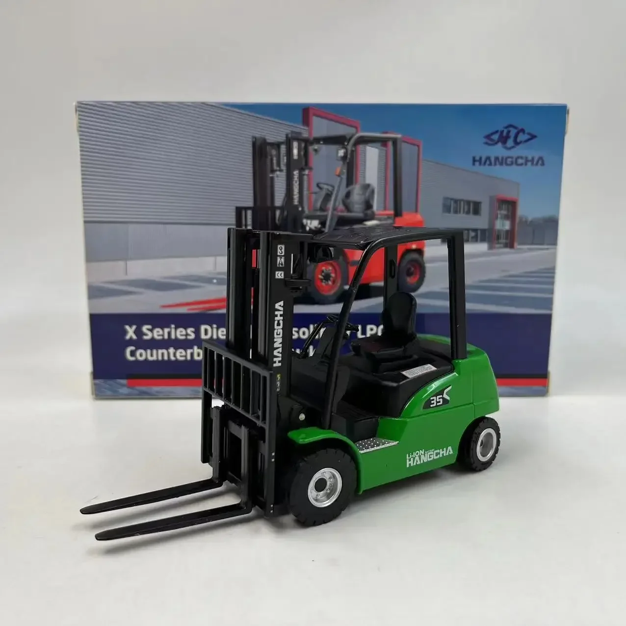 1:25 Scale Hangcha 35 Forklift Stacker Truck Model Diecast & Alloy Adult Fans Collectible Souvenir Gifts