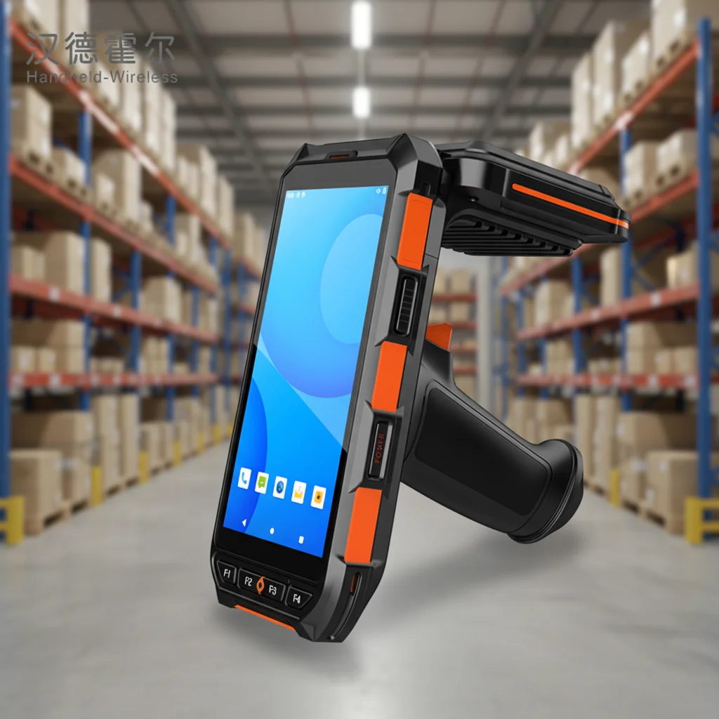 Android 13 GMS Industrial Data Handheld Terminal Rugged Pda With Honeywell Barcode Scanner And Impinj E710 Uhf Rfid Reader