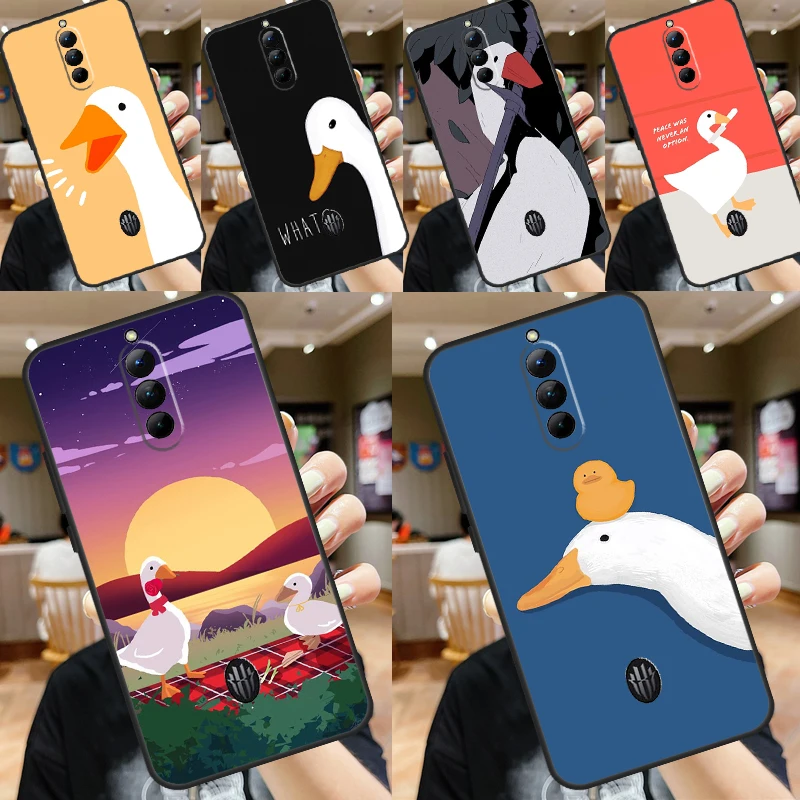 Cartoon Funny Goose Soft Case For ZTE Nubia Red Magic 9 Pro Plus 8 8S Pro 6S 7S 6 7 Pro 5S 5G 6R Back Cover