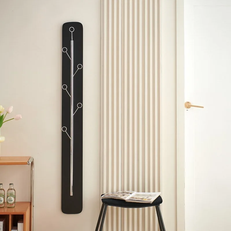 Rack de roupas de aço inoxidável sem perfuração, suspensão de parede para casa, rack de saco para sala de estar, quarto simples, casaco ra
