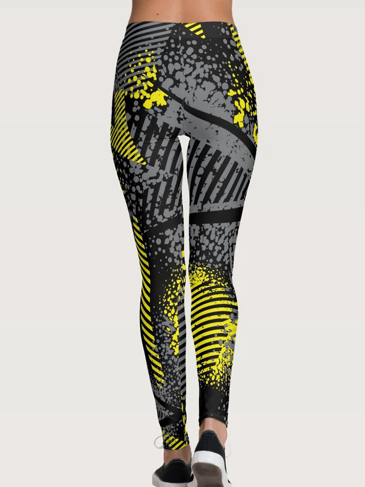 Mallas deportivas con estampado Digital para mujer, pantalones largos ajustados atléticos para correr y entrenamiento