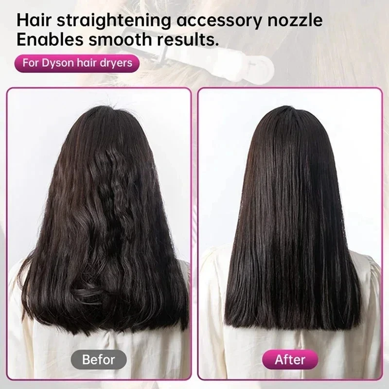 Hair Dryer Straight Nozzle Attachment For Dyson Airwrap HD Straight Plate Clamp Hair Styling Straightening Tool image 6
