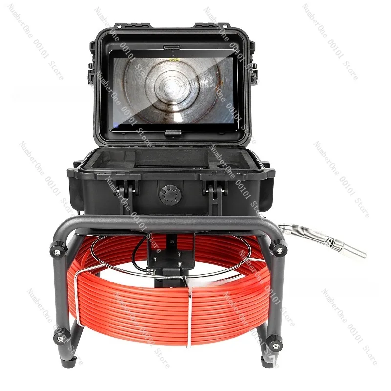 Industrial Pipe Inspection Endoscope HD Zoom Sewer Drain Camera Waterproof Video Borescope Detector for Municipal Underground