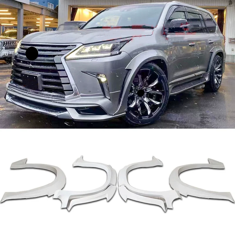 

Расширительные арки крыльев для Lexus и altezza LX570 16-21, модифицированная неокрашенная боковая защита, брызговик