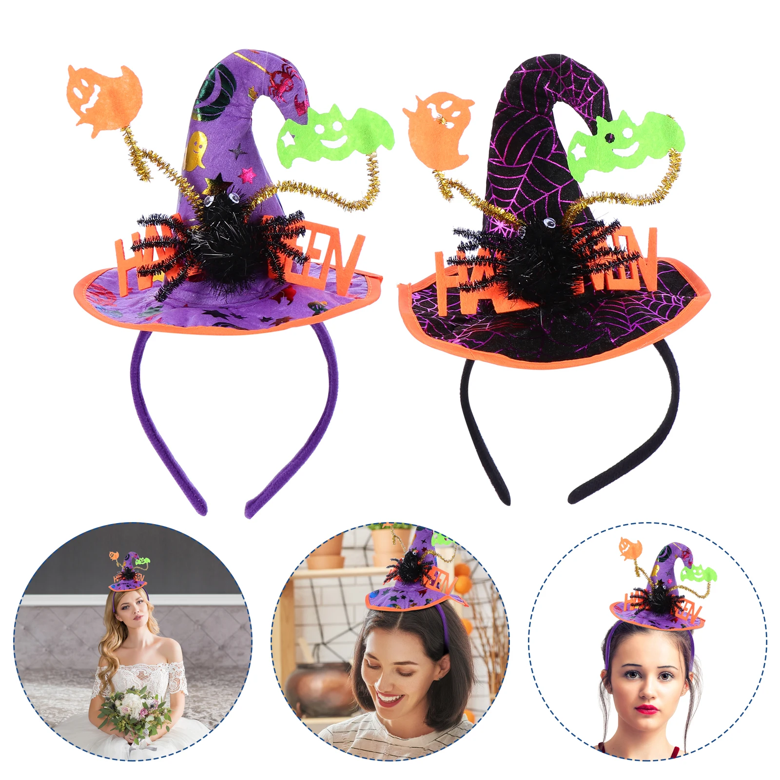 

Spider Witch Hair Accessories Headb s Halloween Costumes Women Adult Party Decorations Fashion Headdress Hair B