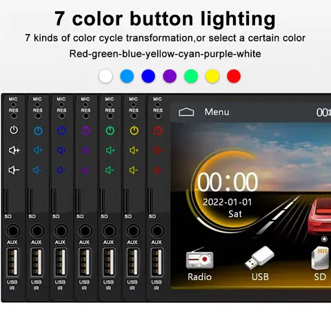 ATOTO Universal 7 inch Android Car Stereo Double 2 Din Multimedia Player Carplay Screen Android Auto 2Din Bluetooth Radio A6 8 best sales carplay double din - №4