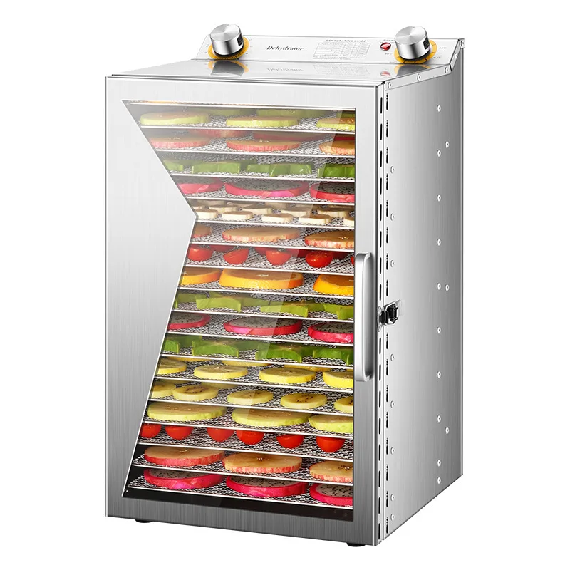 2026 18 Layer Commercial Food Dehydrator Multifunction Fruit Vegetable Meat Dryer for Home Food Drying Processing