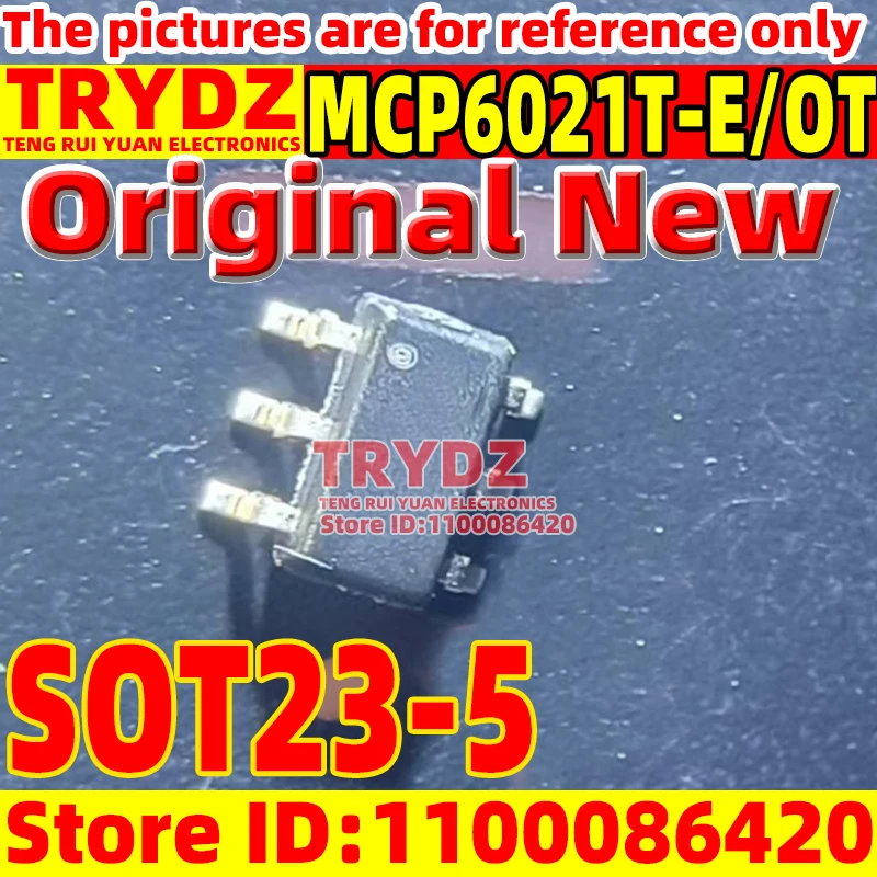 50-1pcs Original New MCP6021T-E/OT MCP6021T-E SOT-23-5 10MHz single channel operational amplifier chip