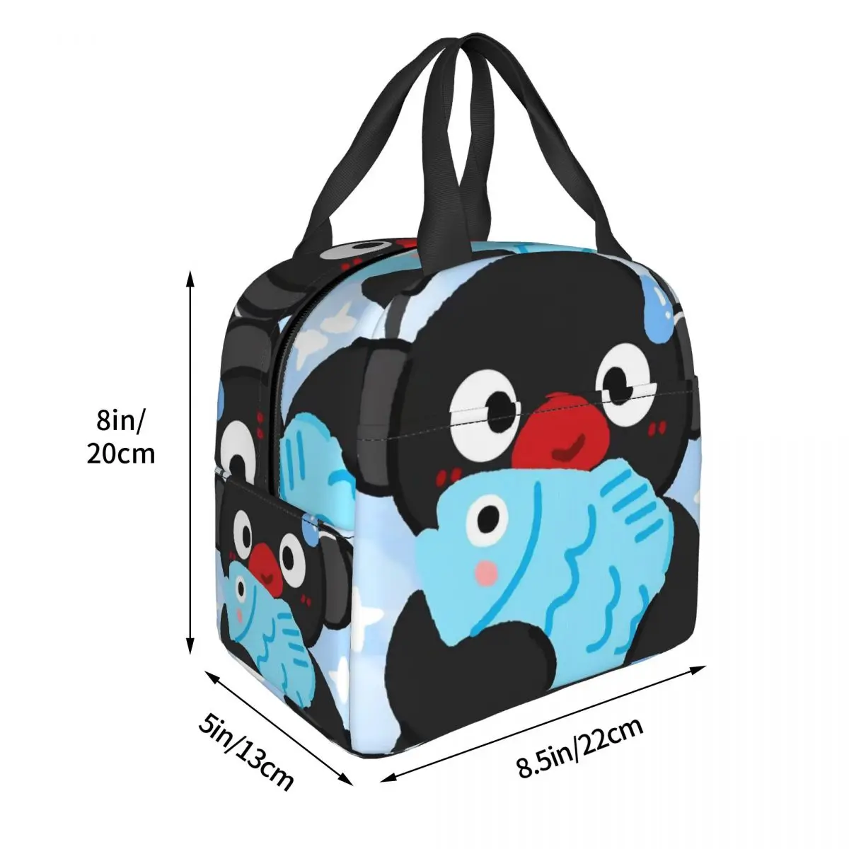 Noot Pingu معزول حقيبة الغداء قدرة عالية البطريق الموسيقى الغداء الحاويات حقيبة للحفاظ على البرودة حمل علب الاغذية كلية نزهة فتاة صبي