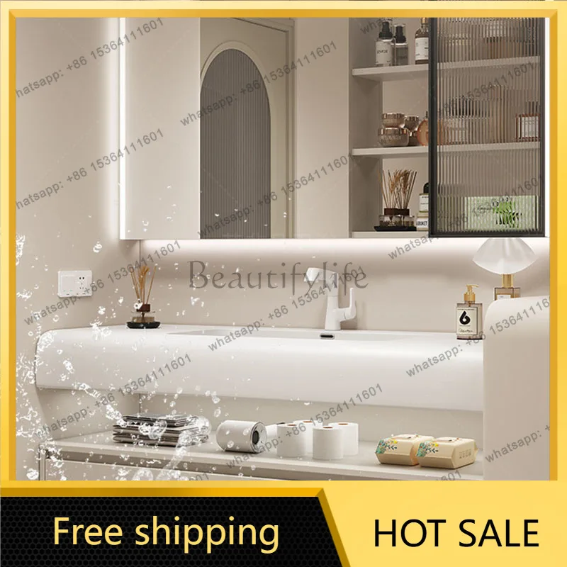 LJY Replica Entertainment Bathroom Cabinet Unique Organizer Luxury Compact Makeup Washbasin Show Designer Gabinete Salon Furnitu