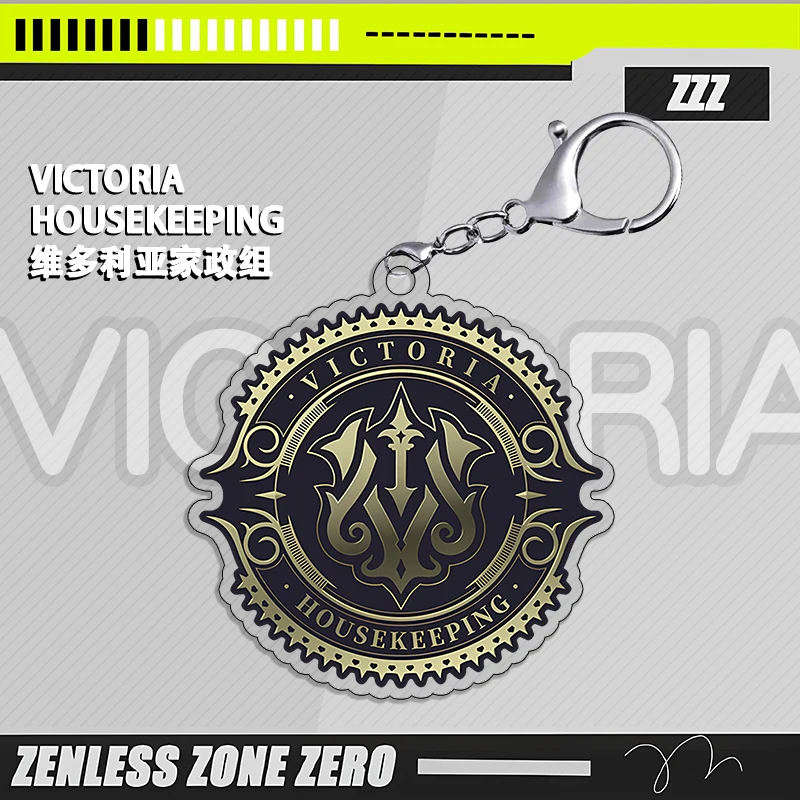 Anime Zenless Zone Zero Von Lycaon Ellen Joe Cosplay Keychain Backpack Pendant Acrylic Delicacy Cartoon High Appearance Level