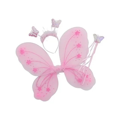 Bahrem Show Butterfly Wing (3 Piece)-Pink