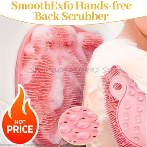 Exfoliating Shower Massage Scraper Bathroom Non-slip Bath Mat Back Massage Brush Silicone Foot Wash Body Cleaning Bathing Tool