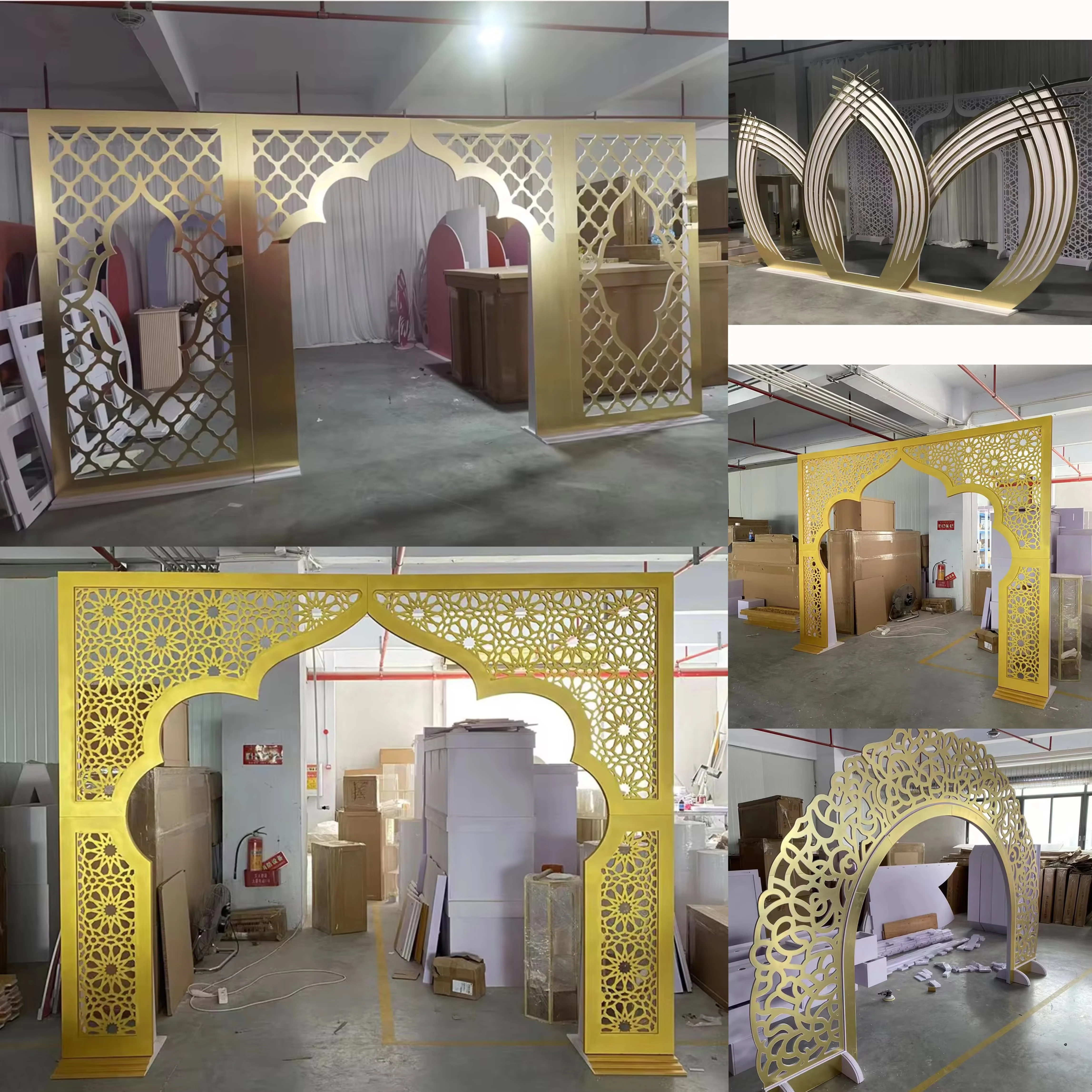

New luxury wedding backdrop arches decoration broadway theme