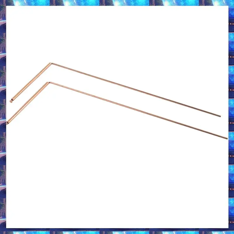 2025 2Pcs Pure Copper Metal Detector Rod Water Witching Portable Dragon Seeking Detachable Tool Dowsing Rod,2Pcs Pure Copper Met