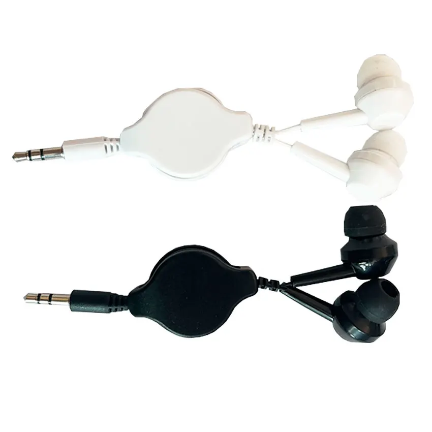 

5PCS Flat ear cell phone headset in-ear direct plug type android 3.5mm round hole universal wired Scalable