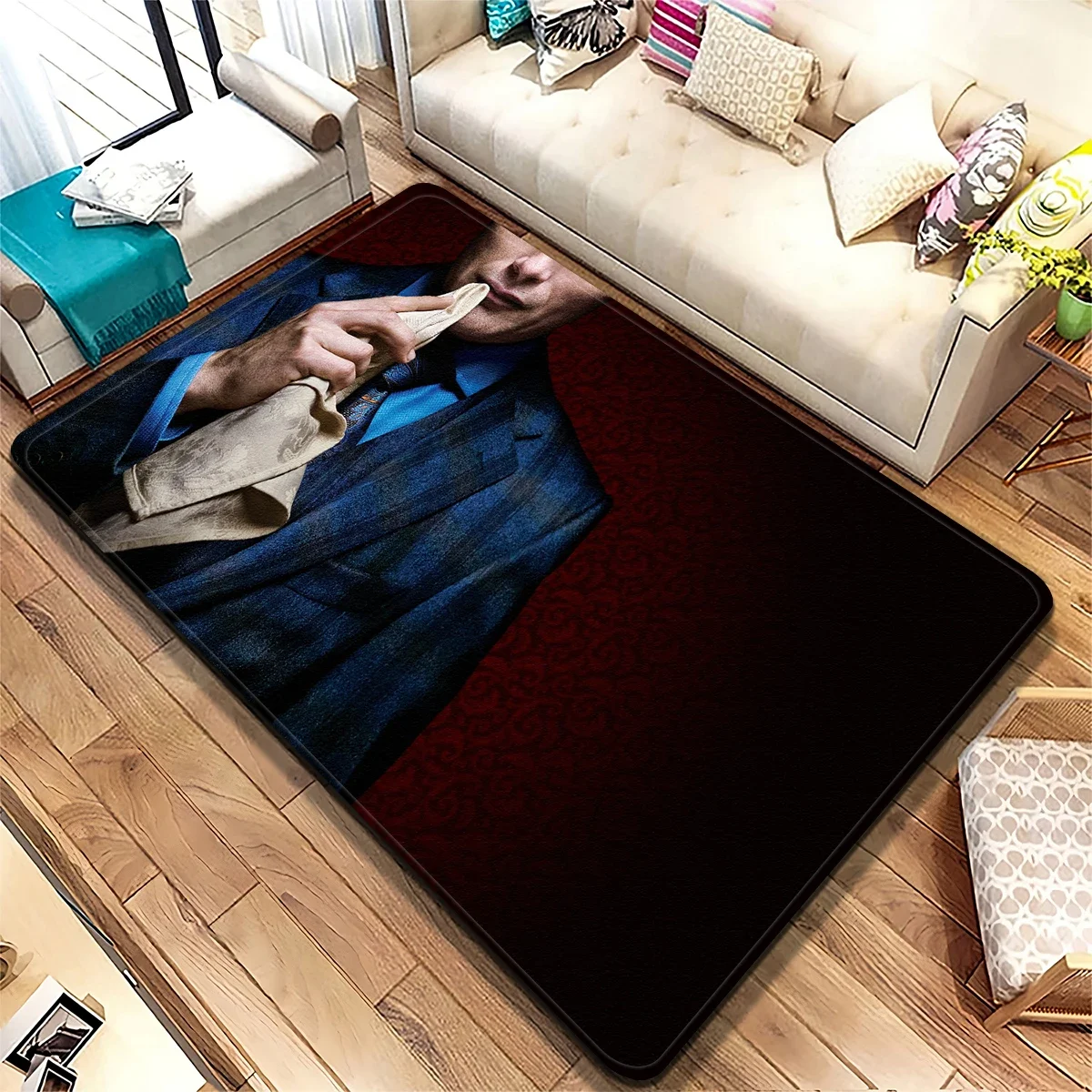 TV  H-Hannibal Psychologist Ogre Carpet Kitchen Mat Entrance Doormat Bedroom Floor Decoration Living Room Bathroom Anti-slip Rug