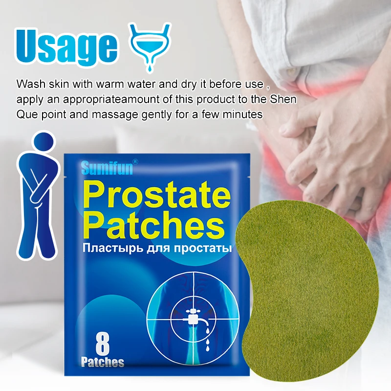 24/64Pcs Sumifun Prostate Patch Prostatitis Treatment Medical Plaster Chinese Medicine Urology Prostatic Sticker Health for Men