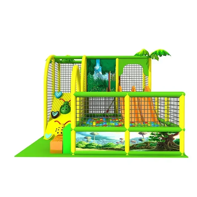 Hot salesDaycare Indoor Playground Equipment And Amusement Park Facilities Indoor Playground Slides for kids with wood playgroun