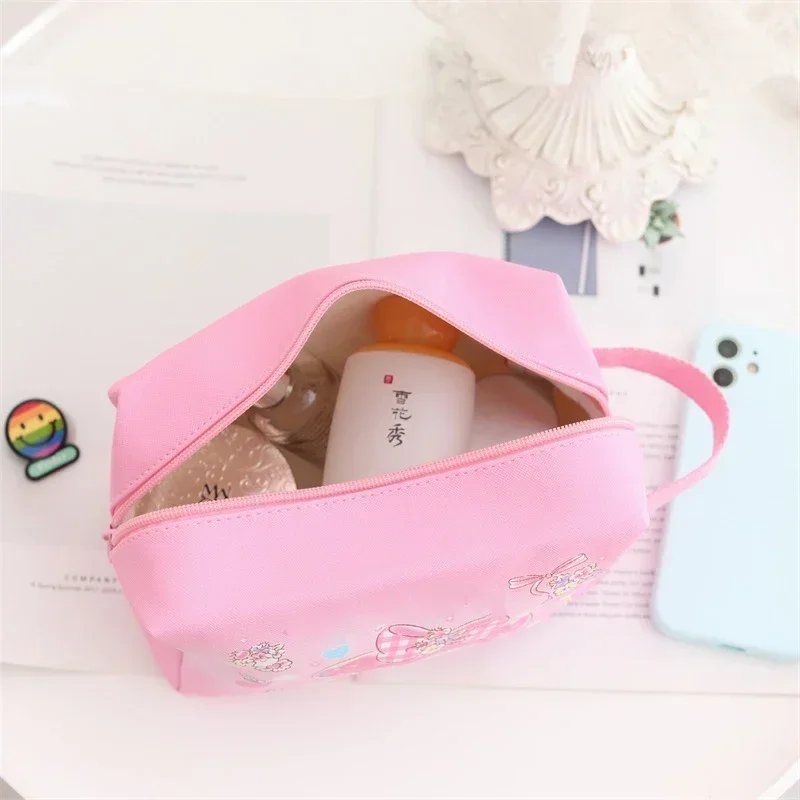 Disney Stitch Makeup Bag Anime cartoon Cosmetics Storage Bag for Women Travel Portable Toiletries Sanitary Napkin Storage Bag