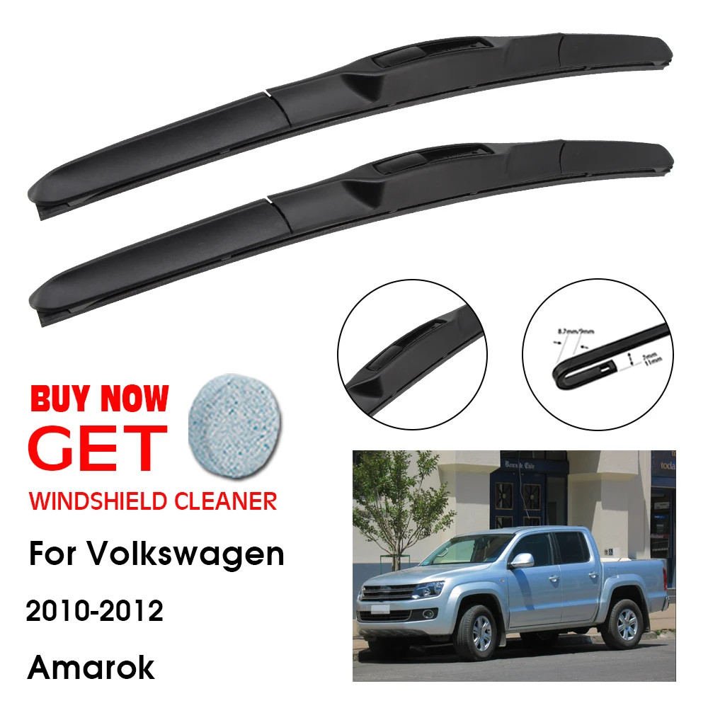 

Car Wiper Blade For VW Volkswagen Amarok 24"+22" 2010-2012 Front Window Washer Windscreen Windshield Wipers Blades Accessories