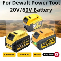 9.0Ah 12Ah 20V/60V Battery DCB200 MAX For Flexvolt For Dewalt DCB606 DCB205 DCB206 DCB209 DCB182 Power Tool Battery 18V Battery