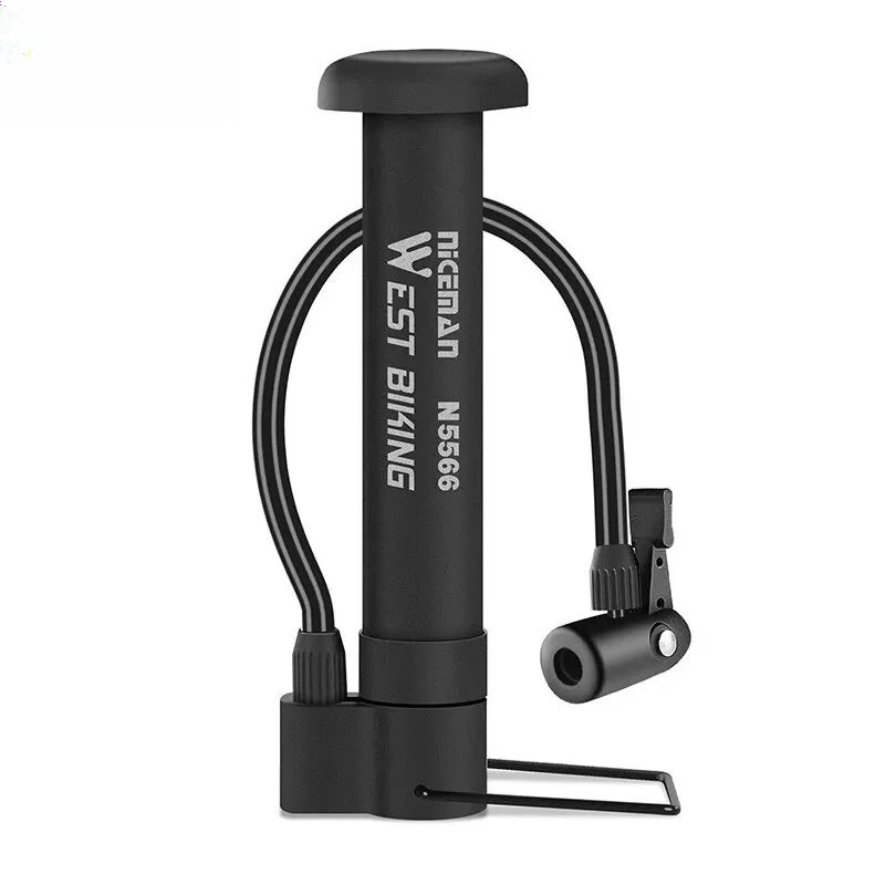 ポータブルフットポンプユニバーサル自転車家庭用電気自動車高圧ミニインフレーターバスケットボールエアホース