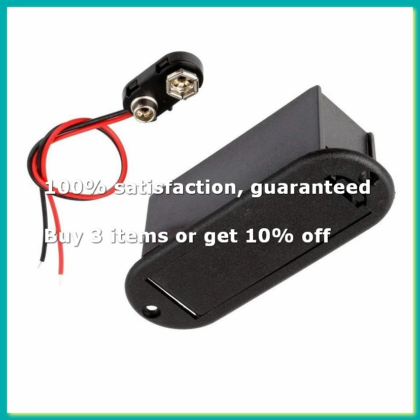9V Battery Holder Case for Active Guitar Bass Pickup-DTD2