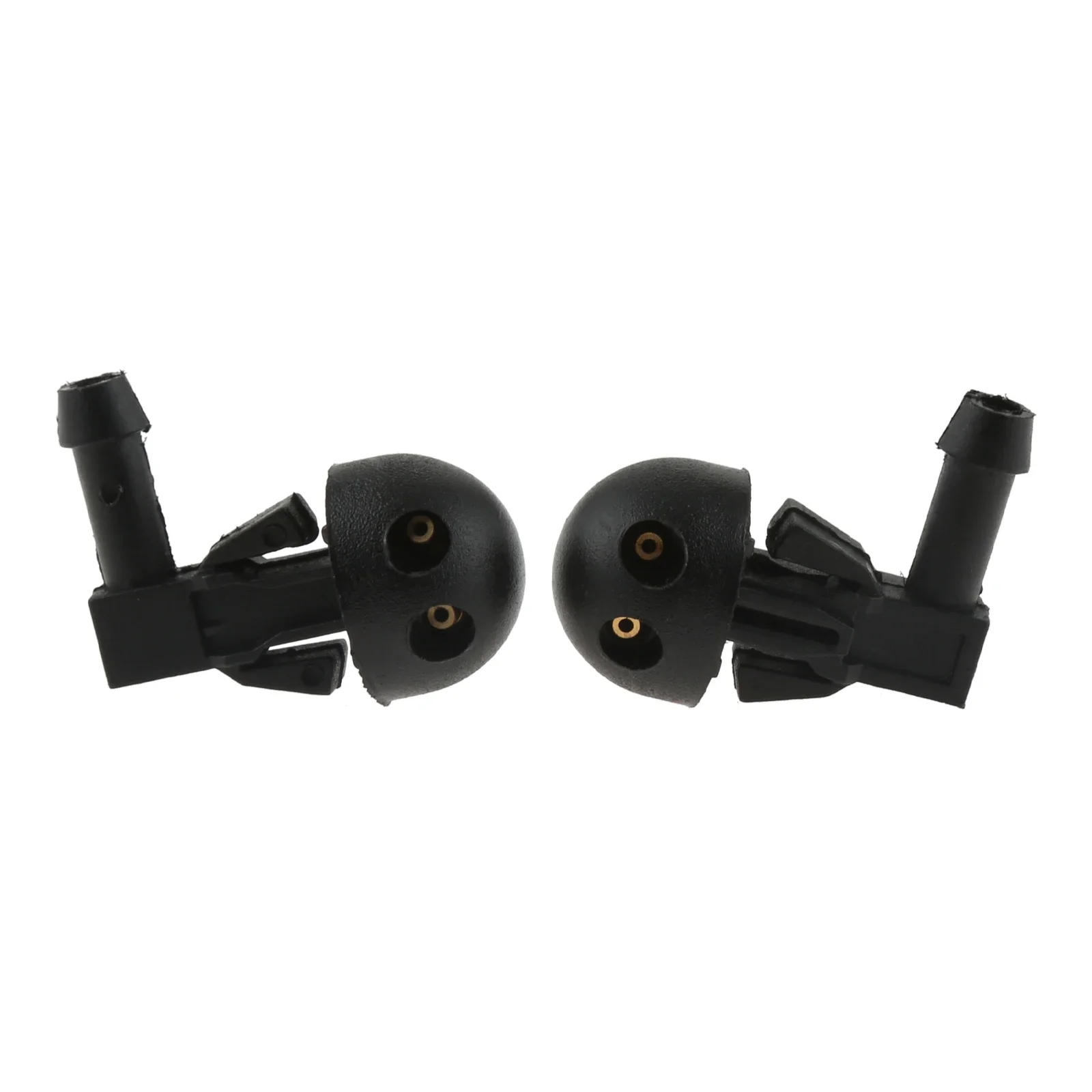 2Pcs 6438AV 6438E6 6438J2 Black Plastic Car Front Windshield Wiper Washer Jet Nozzles Replacement for PEUGEOT 206