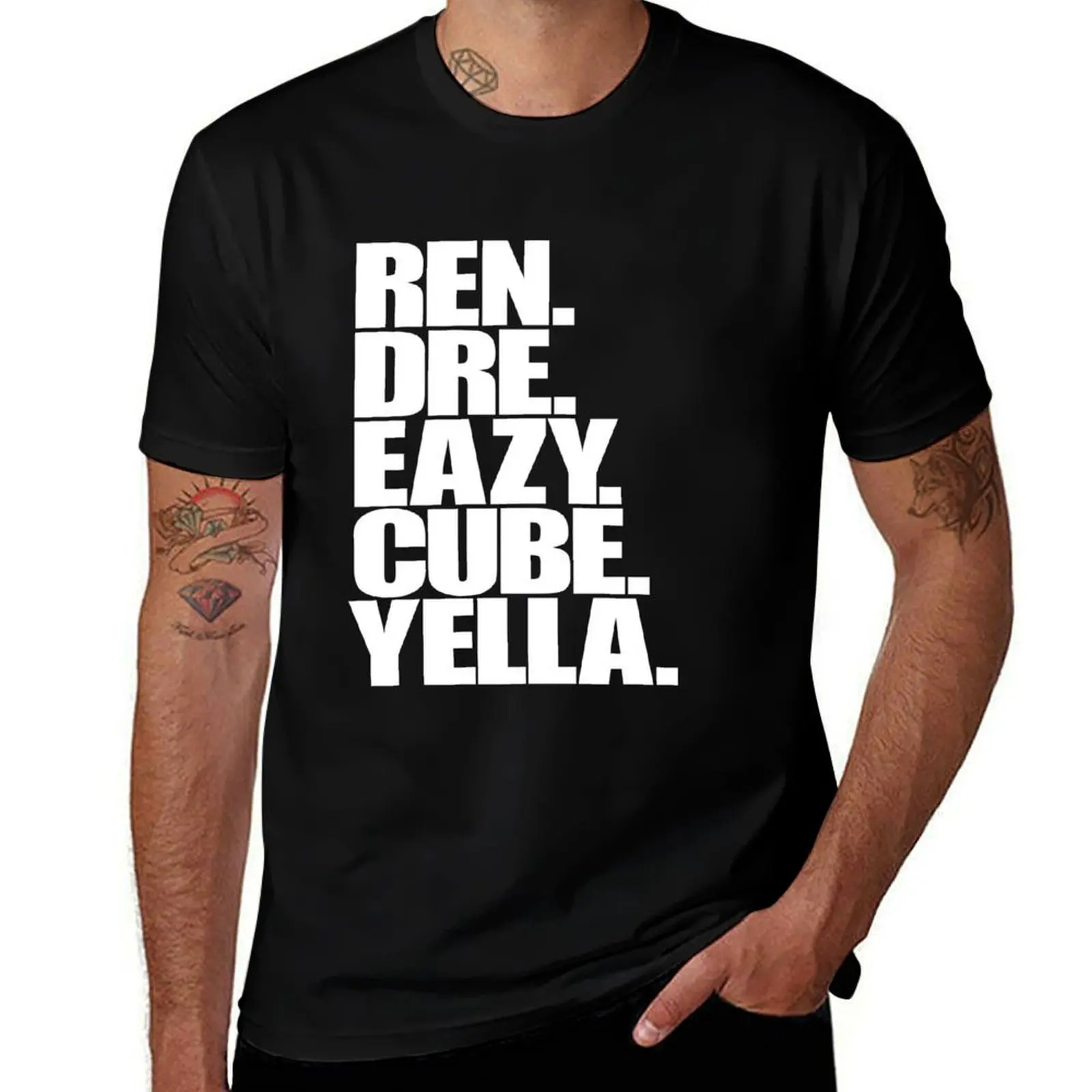 

Ren, Dre, Eazy, Cube, Yella. T-Shirt Casual Soft Cotton Short Sleeve Tee
