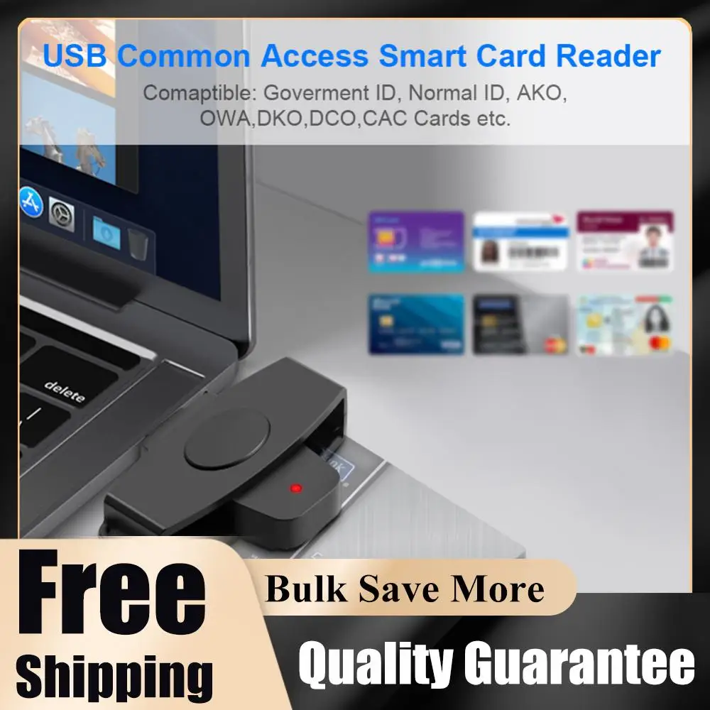 

Smart Chip Reader Portable EMV Card External Reader Bank Tax Declaration Accessories Support for Windows for OS