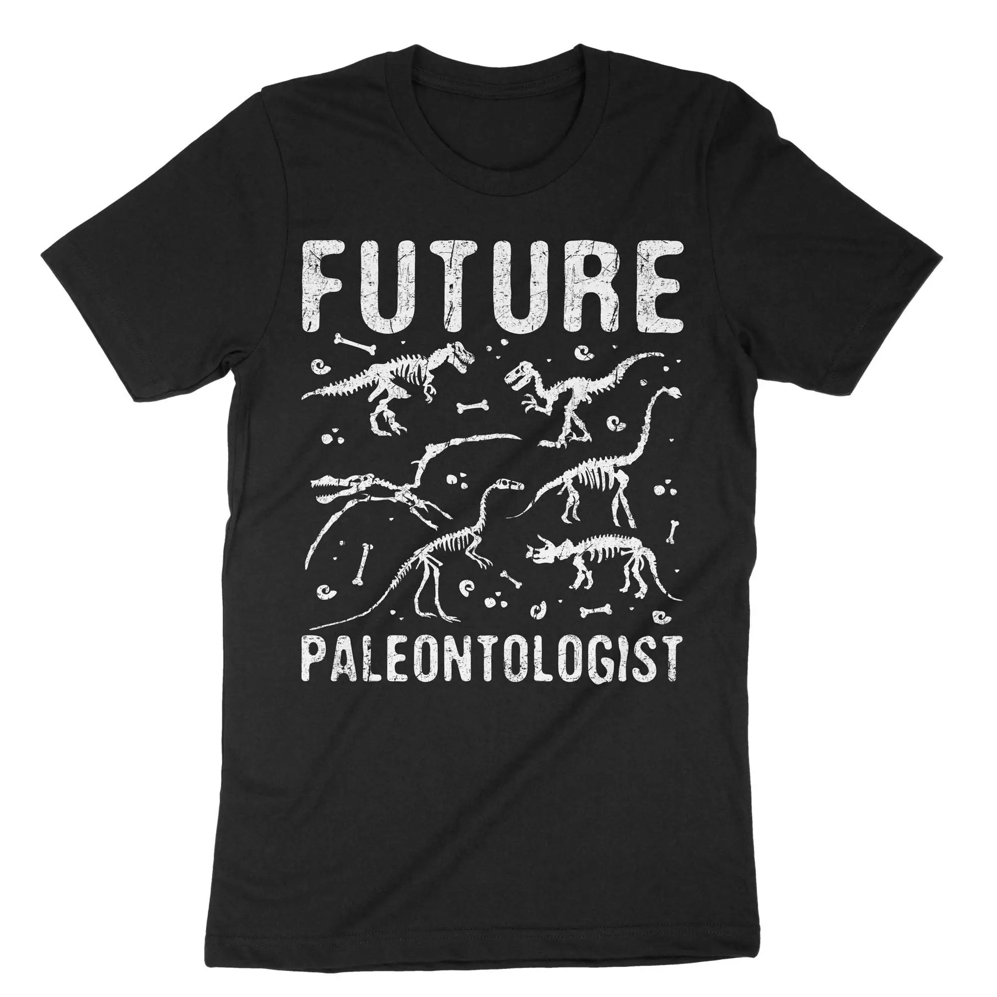 Future Paleontologist T Shirt Dinosaur Skeleton Paleontology Scientist