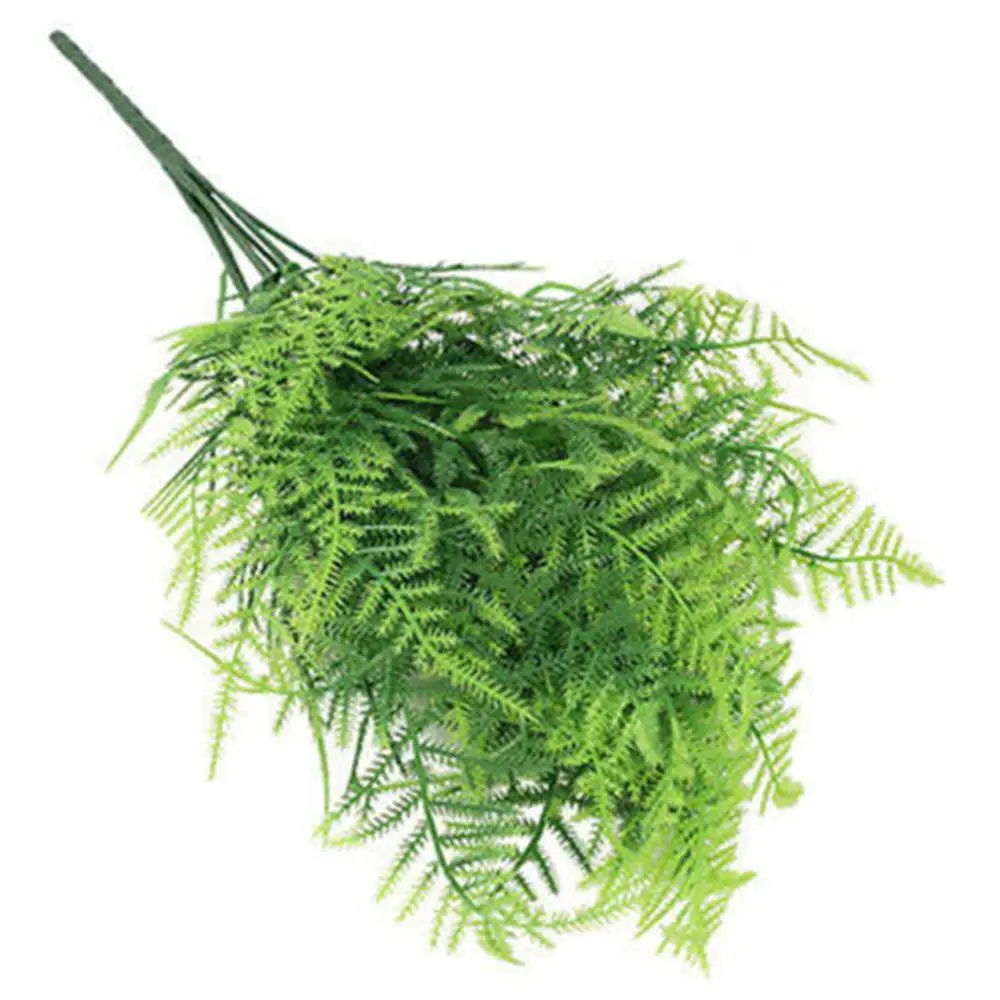 Stems Artificial Plants Asparagus Fern Plastic Ferns Green Leaves Fake Flower Wedding Office Home Ornaments Table Decorations