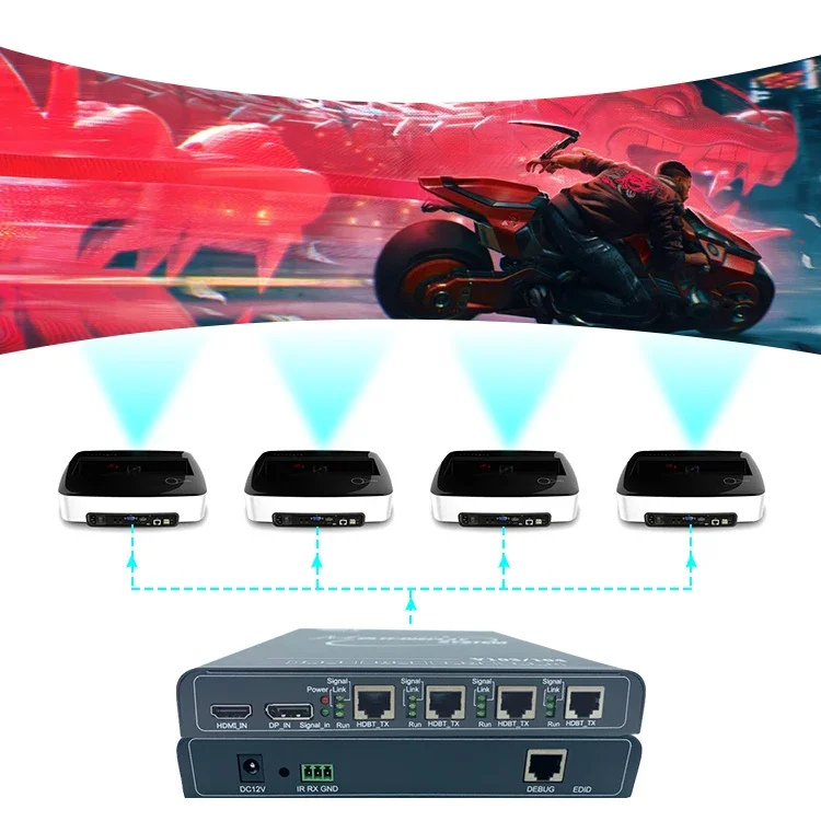 Bitvisus Direct Sale Professional Audio Video & Lighting Controller Long Distance HDMI Extender for Video Wall