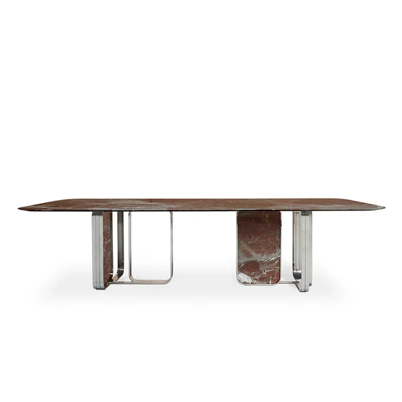 Flying Fox Luxury Stone Silver Fox Dining Table High-grade Marble NOVA Dining Table